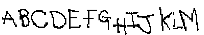 Kiddo Pixel Font UPPERCASE