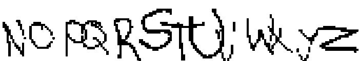 Kiddo Pixel Font UPPERCASE