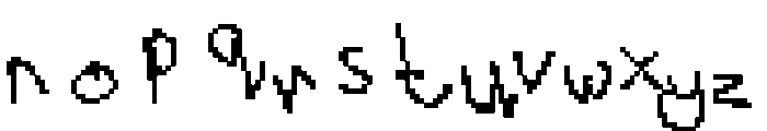 Kiddo Pixel Font LOWERCASE