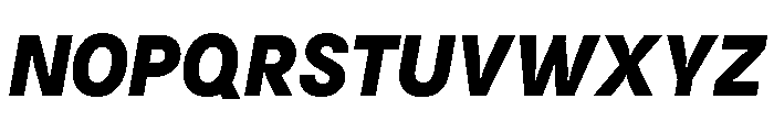 Kiffo BT Bold Italic Font UPPERCASE