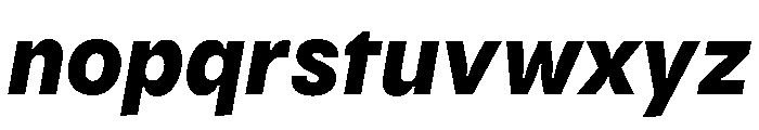Kiffo BT Bold Italic Font LOWERCASE