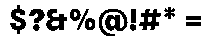 Kiffo BT Bold Font OTHER CHARS