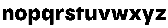 Kiffo BT Bold Font LOWERCASE