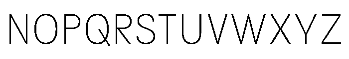 Kiffo BT ExtraLight Font UPPERCASE