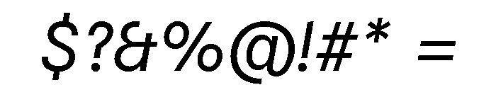 Kiffo BT Italic Font OTHER CHARS