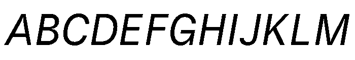 Kiffo BT Italic Font UPPERCASE