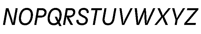 Kiffo BT Italic Font UPPERCASE