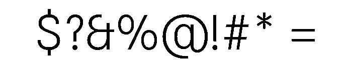 Kiffo BT Light Font OTHER CHARS