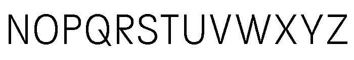 Kiffo BT Light Font UPPERCASE