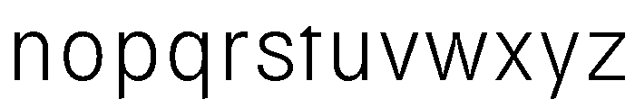 Kiffo BT Light Font LOWERCASE