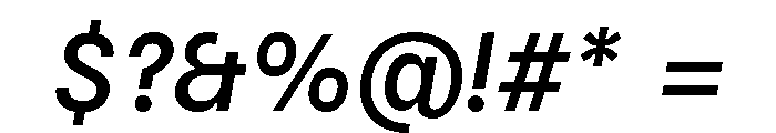 Kiffo BT Medium Italic Font OTHER CHARS