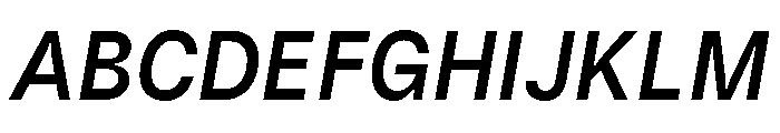 Kiffo BT Medium Italic Font UPPERCASE