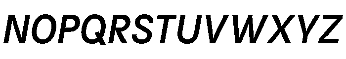 Kiffo BT Medium Italic Font UPPERCASE