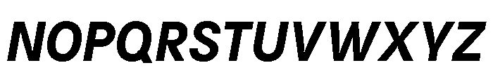 Kiffo BT SemiBold Italic Font UPPERCASE