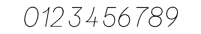 Kiffo BT Thin Italic Font OTHER CHARS