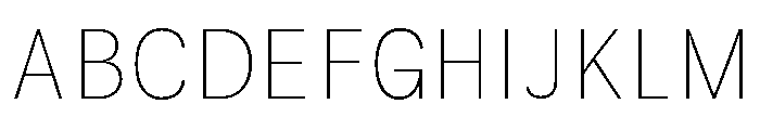 Kiffo BT Thin Font UPPERCASE