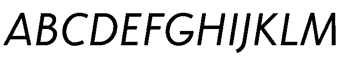 Kinetic Italic Font UPPERCASE