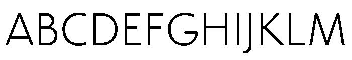 Kinetic Light Font UPPERCASE