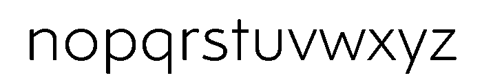 Kinetic Light Font LOWERCASE