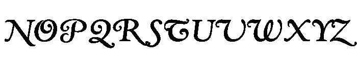 Kingsley BoldItalicSwash Font UPPERCASE