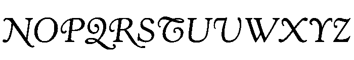 Kingsley LightItalicSwashOSF Font UPPERCASE