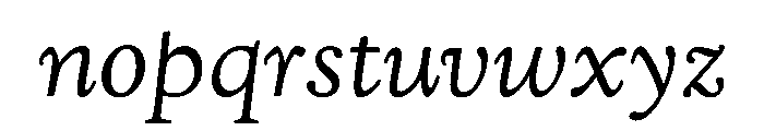 Kingsley LightItalicSwashOSF Font LOWERCASE