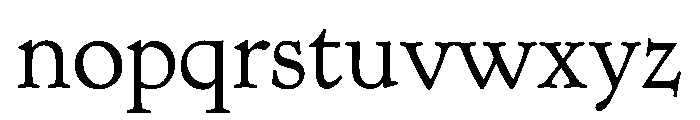 Kingsley LightOSF Font LOWERCASE
