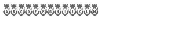kitties monogram font Font LOWERCASE
