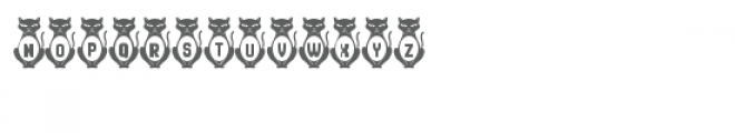 kitties monogram font Font LOWERCASE