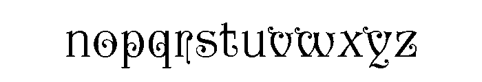 Kilkenny Regular Font LOWERCASE