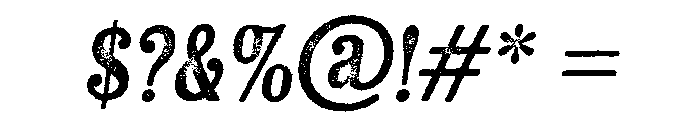 Kiln Sans Regular Italic Font OTHER CHARS
