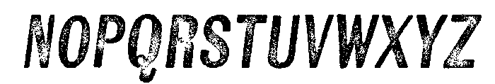 Kiln Sans Regular Italic Font UPPERCASE