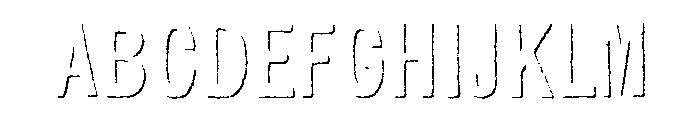 Kiln Sans Shadow Font UPPERCASE
