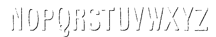 Kiln Sans Shadow Font UPPERCASE