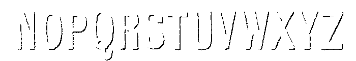 Kiln Sans Shadow Font LOWERCASE