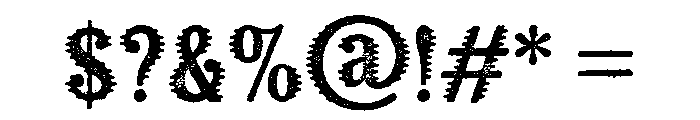 Kiln Sans Spiked Font OTHER CHARS