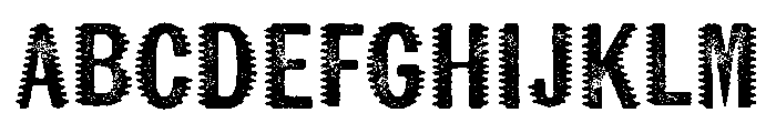 Kiln Sans Spiked Font UPPERCASE