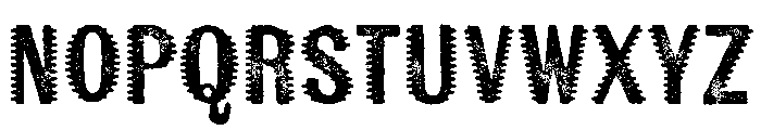 Kiln Sans Spiked Font UPPERCASE