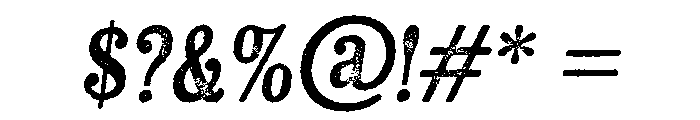 Kiln Serif Regular Italic Font OTHER CHARS