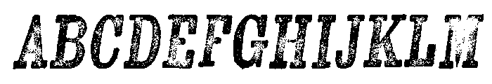 Kiln Serif Regular Italic Font UPPERCASE