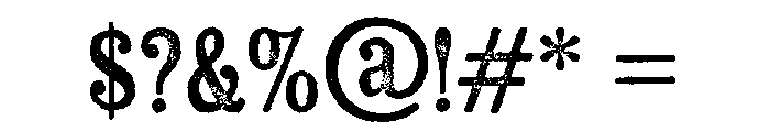 Kiln Serif Regular Font OTHER CHARS