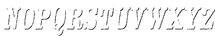 Kiln Serif Shadow Italic Font UPPERCASE