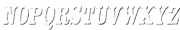 Kiln Serif Shadow Italic Font LOWERCASE