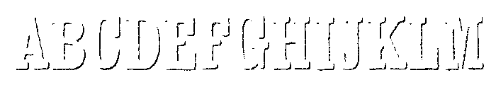 Kiln Serif Shadow Font UPPERCASE