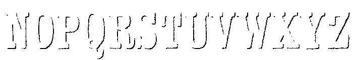 Kiln Serif Shadow Font LOWERCASE