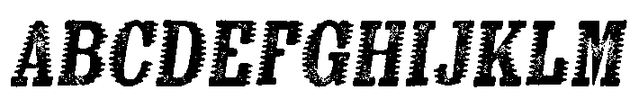 Kiln Serif Spiked Italic Font UPPERCASE
