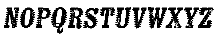 Kiln Serif Spiked Italic Font UPPERCASE