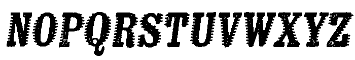 Kiln Serif Spiked Italic Font LOWERCASE