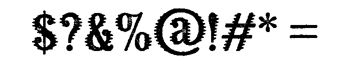 Kiln Serif Spiked Font OTHER CHARS