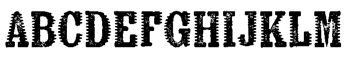 Kiln Serif Spiked Font UPPERCASE